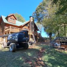 Log Home Surface Stripping And Staining In Jasper GA 45